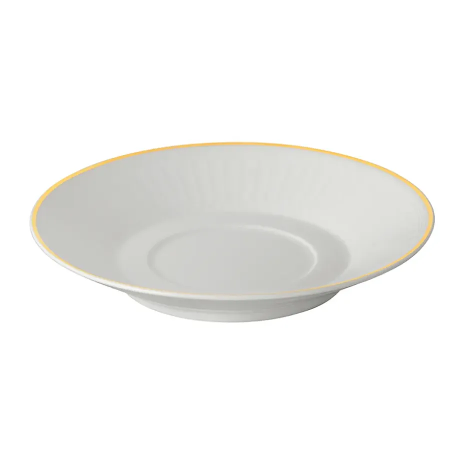 Soucoupe pour tasse à café Château Septfontaines Ø15,5 cm, Blanc-or