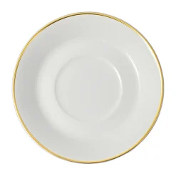 Soucoupe pour tasse à espresso Château Septfontaines Ø12,5 cm, Blanc-or