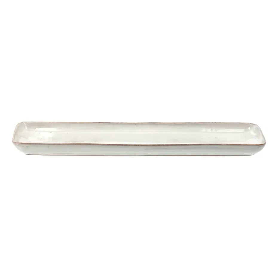 Soucoupe rectangulaire Nordic Sand, 12,5x35 cm