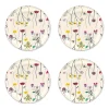 Sous-verres Herbarium Ø11 cm lot de 4, Off-white