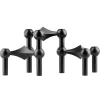 STOFF Nagel bougeoir lot de 3, noir
