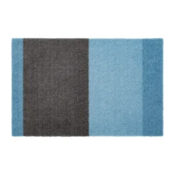 Stripes paillasson horizontal, Blue-steel grey, 40x60 cm