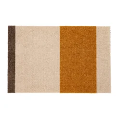 Stripes paillasson horizontal, Ivory-dijon-brown, 40x60 cm