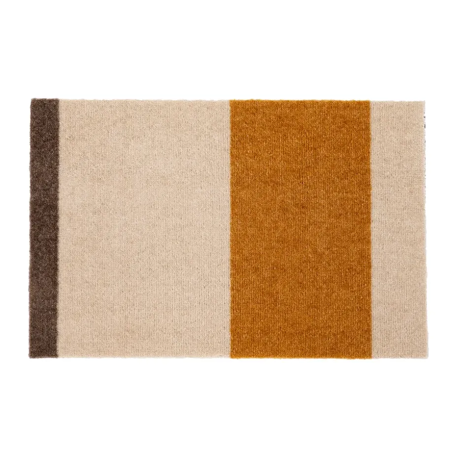 Stripes paillasson horizontal, Ivory-dijon-brown, 40x60 cm