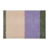 Stripes paillasson horizontal, Lilac-ivory-green, 40x60 cm