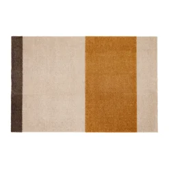 Stripes paillasson horizontal, Ivory-dijon-brown, 60x90 cm