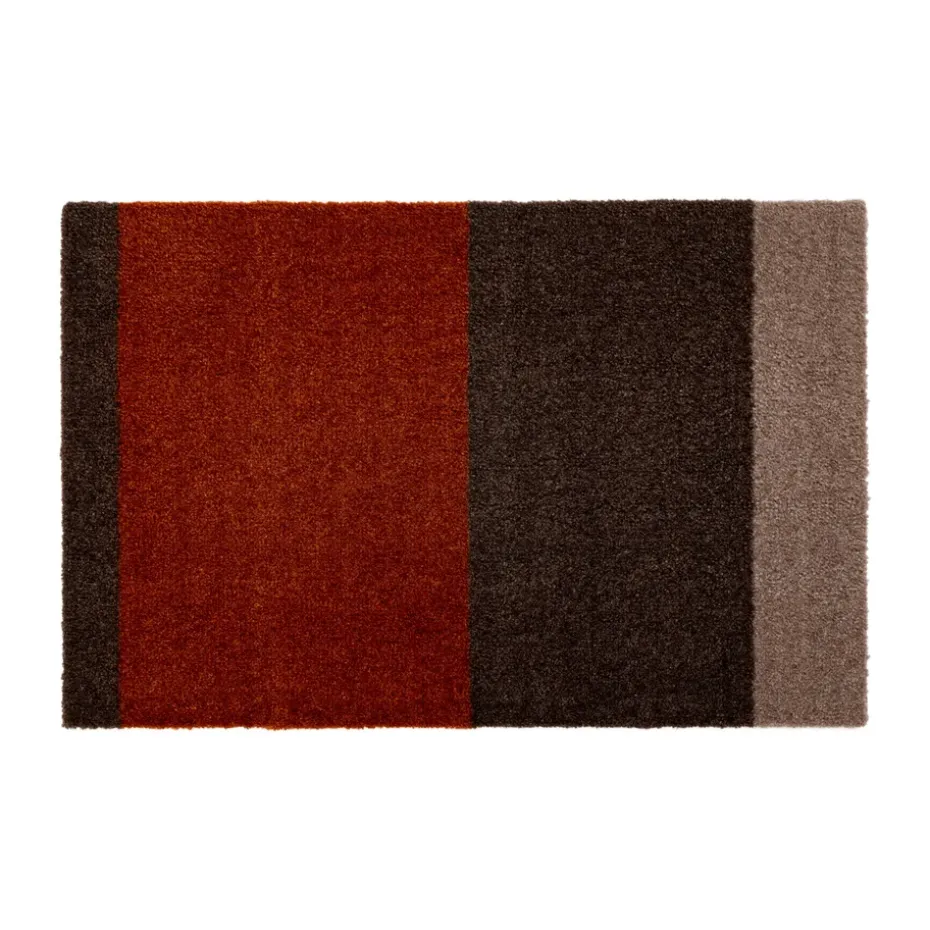 Stripes paillasson horizontal, Brown-terracotta, 40x60 cm