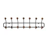 Support à vêtements Bill Horizontal S, Noir-marron foncé