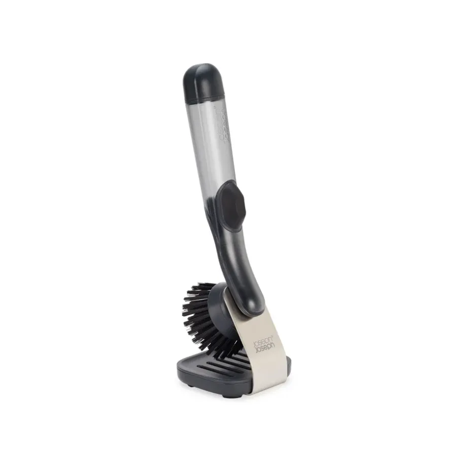 Support en acier brosse vaisselle Sinktech Joseph Joseph, Clear