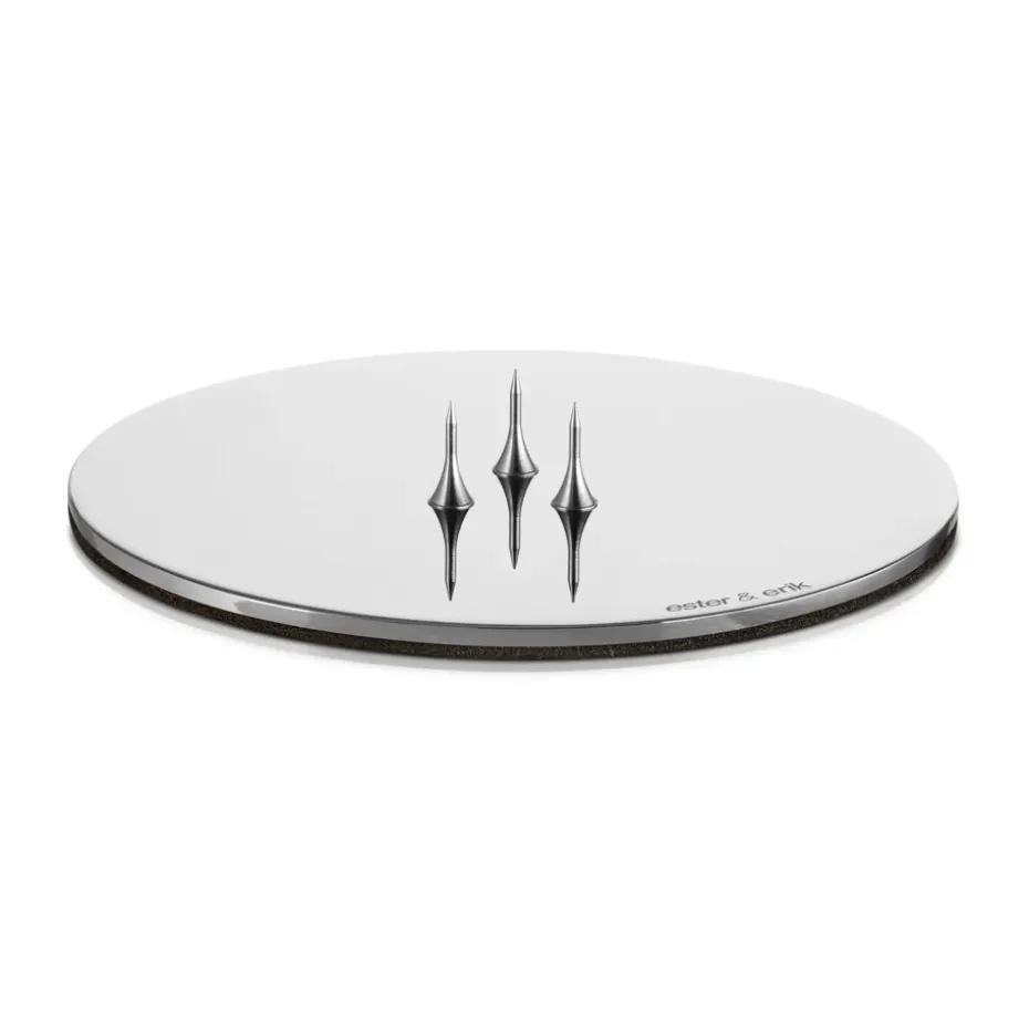 Support pour bougies ester & erik Ø9 cm brillant, Argent
