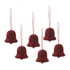 Suspension cloche de Noël Chime, Pompeian red