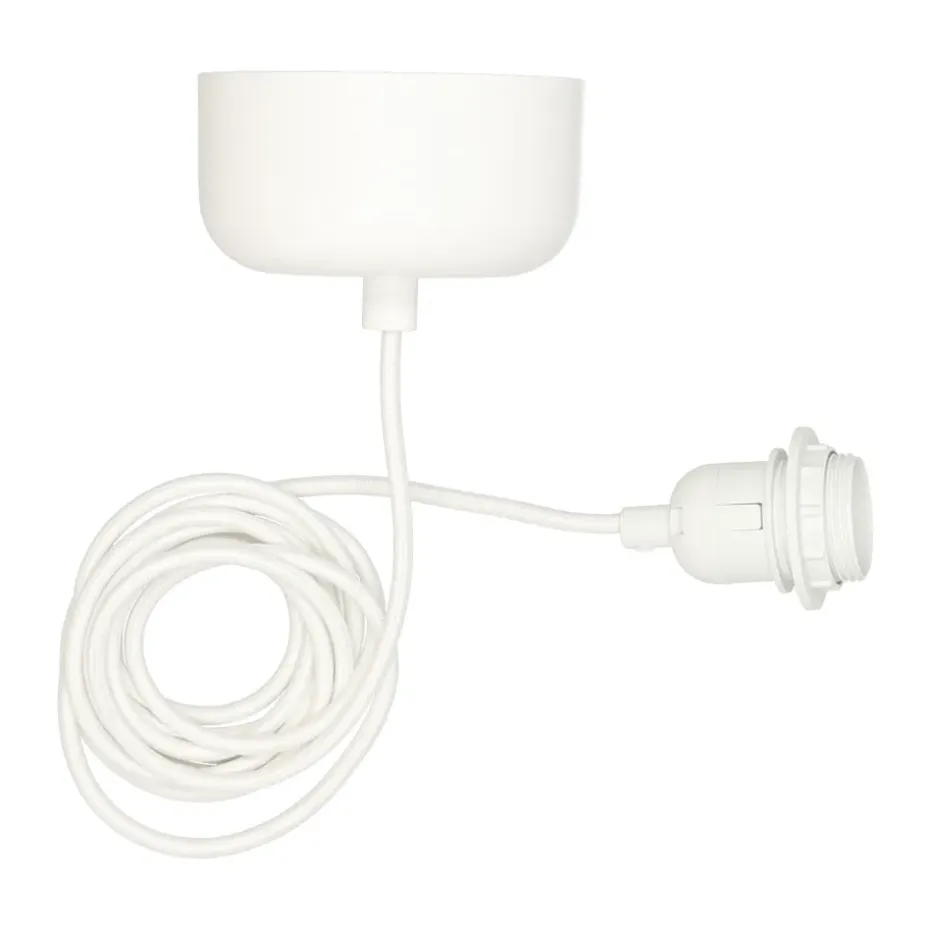 Suspension de plafond avec câble de 250 cm, Blanc