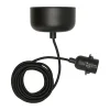 Suspension de plafond avec câble de 250 cm, Noir