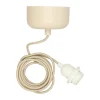 Suspension de plafond avec câble de 250 cm, Beige