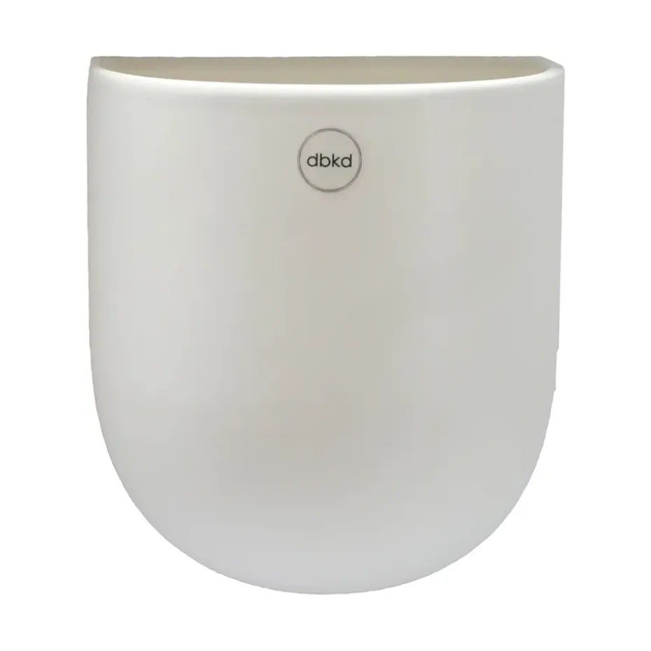 Suspension pot de fleur blanc Cut, Large