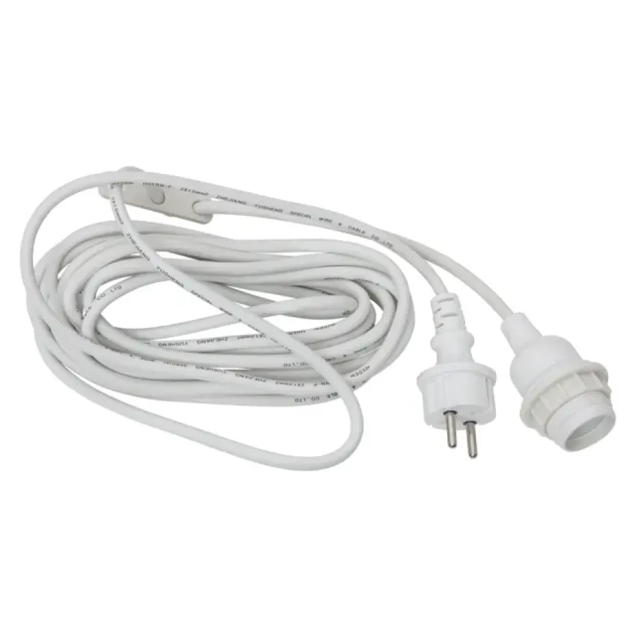 Suspension pour lampe d'extérieur IP44, Blanc
