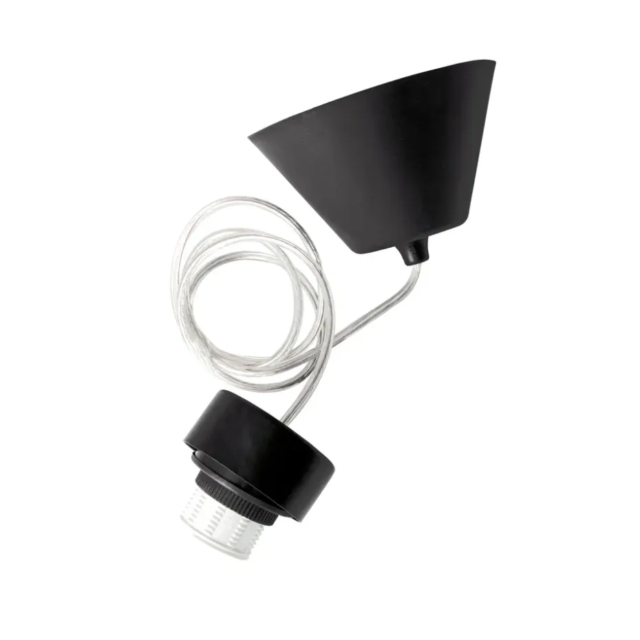 Suspension pour lampe d'intérieur IP20, Noir-transprarent