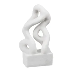 Symbiosis sculpture Art piece 29 cm, Blanc cassé