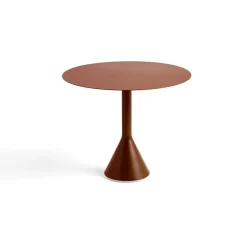 Table à café ronde Palissade Cone, Iron red, Ø90 cm