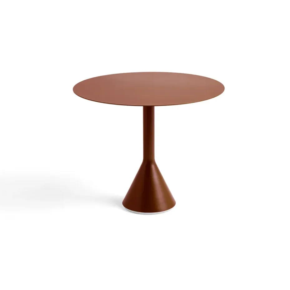 Table à café ronde Palissade Cone, Iron red, Ø90 cm