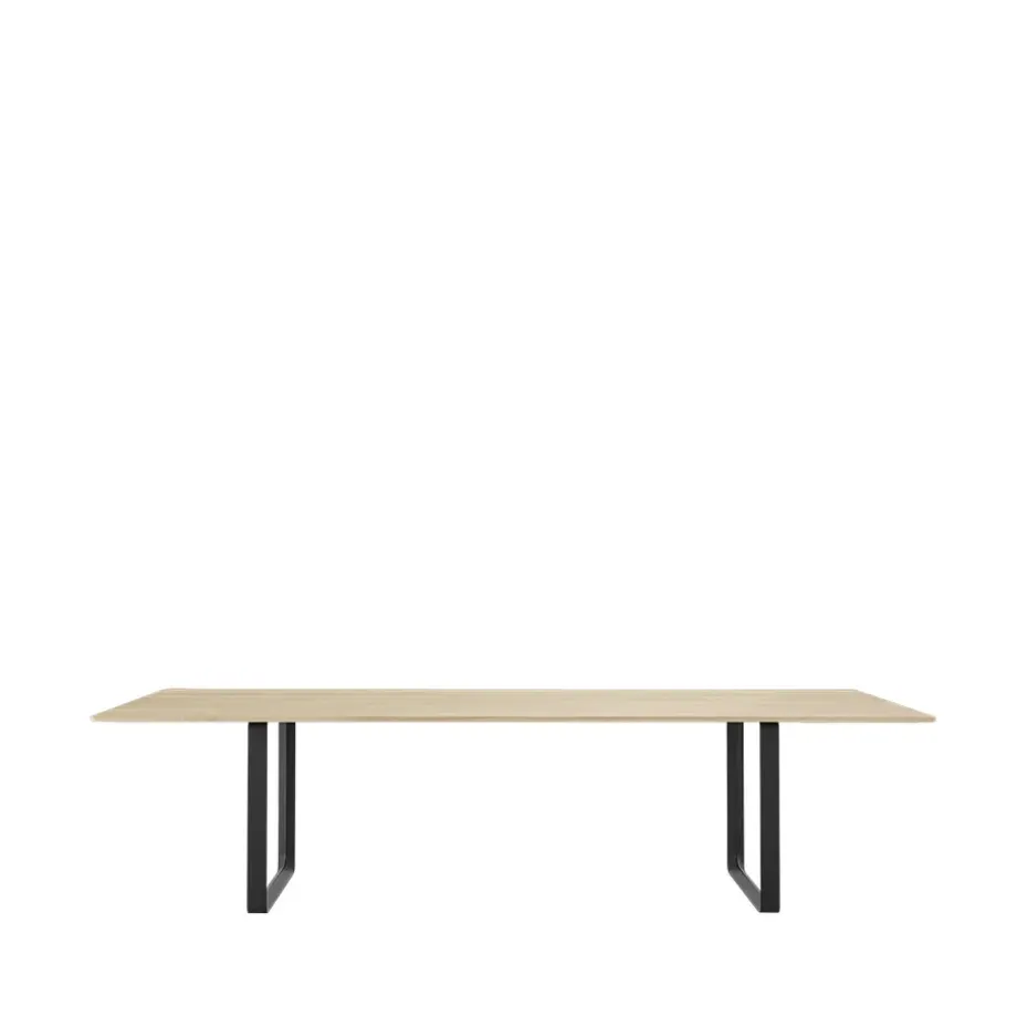Table à manger 70/70 295x108 cm, Solid oak-Black
