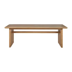 Table à manger Berghem 90x220 cm, Laqurered oak