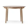 Table à manger divisible Carl Ø115 cm, Chêne huilé naturel