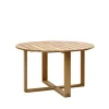 Table à manger Endless ronde teak, Ø130 cm