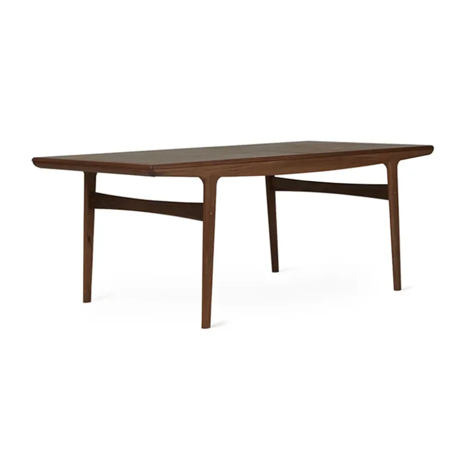 Table à manger Evermore avec 2 rallonges de 45 cm chacune, Oiled walnut, 190 cm