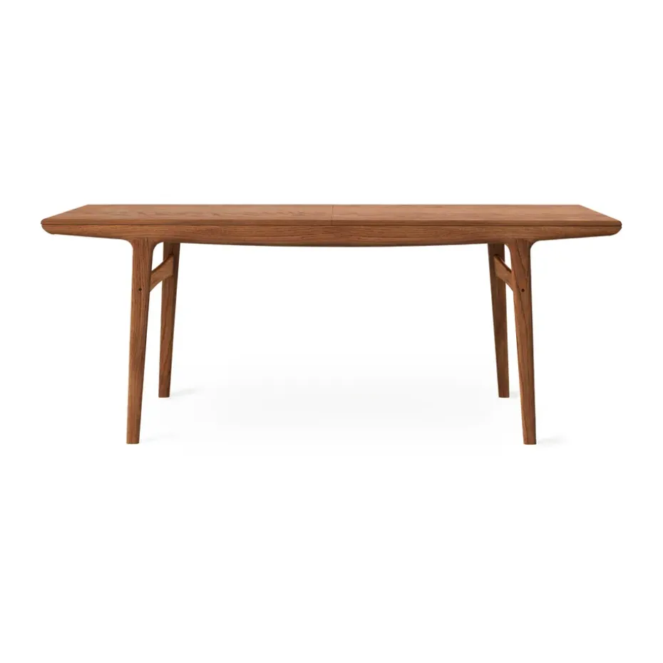 Table à manger Evermore avec 2 rallonges de 45 cm chacune, Teak oiled oak, 190 cm