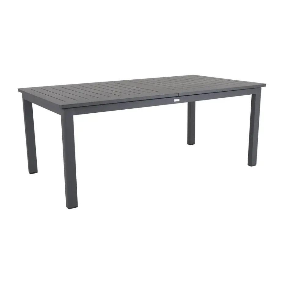 Table à manger extensible Lomma, Anthracite 194-312 cm