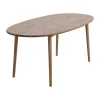 Table à manger Miss Tailor, Chêne naturel huilé, 180x90 cm