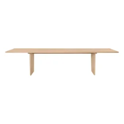Table à manger Private 100x320 cm, Chêne teinté clair