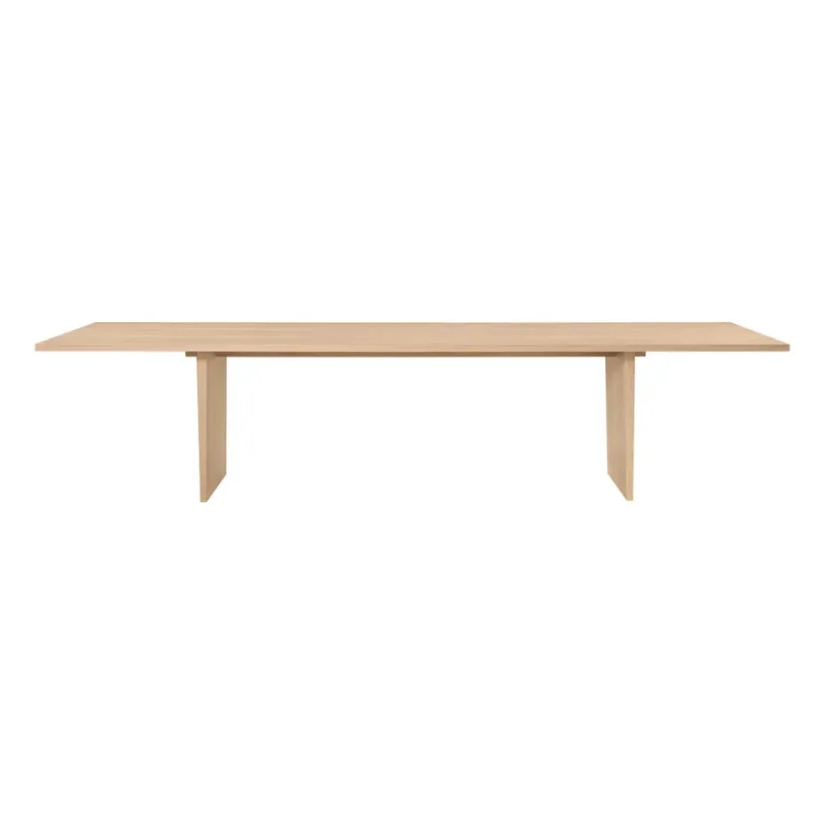 Table à manger Private 100x320 cm, Chêne teinté clair