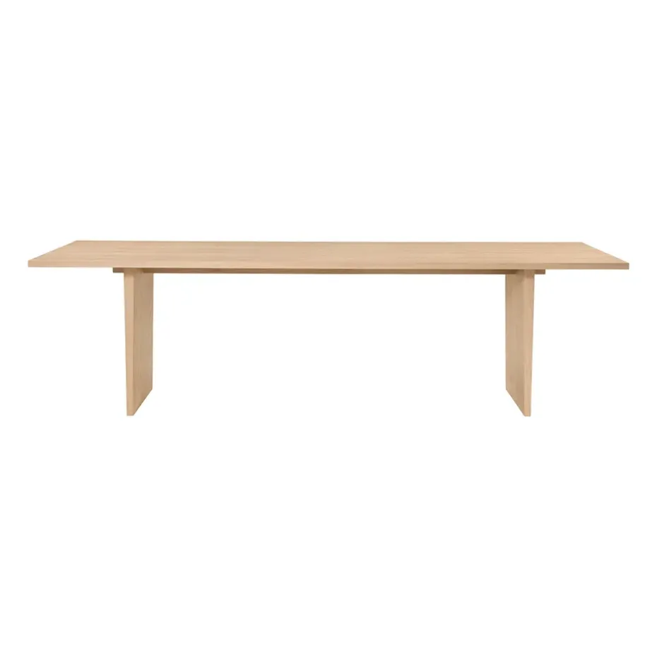 Table à manger Private 100x260 cm, Chêne teinté clair