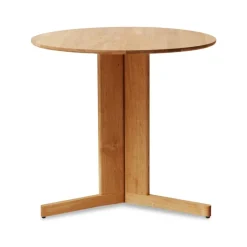 Table à manger Trefoil Ø75 cm, Chêne