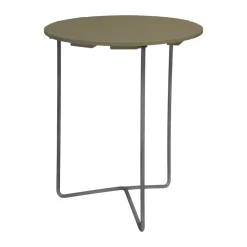 Table 6B, Vert clair chêne-stand galvanisé à chaud, Ø60 cm