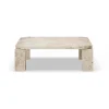 Table basse Atlas 82x82 cm, Unfilled Travertine