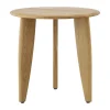 Table basse Lyckeby Ø45x44 cm, Chêne laqué naturel