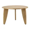 Table basse Lyckeby Ø60x37,5 cm, Chêne laqué naturel