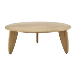 Table basse Lyckeby Ø80x29 cm, Chêne laqué naturel