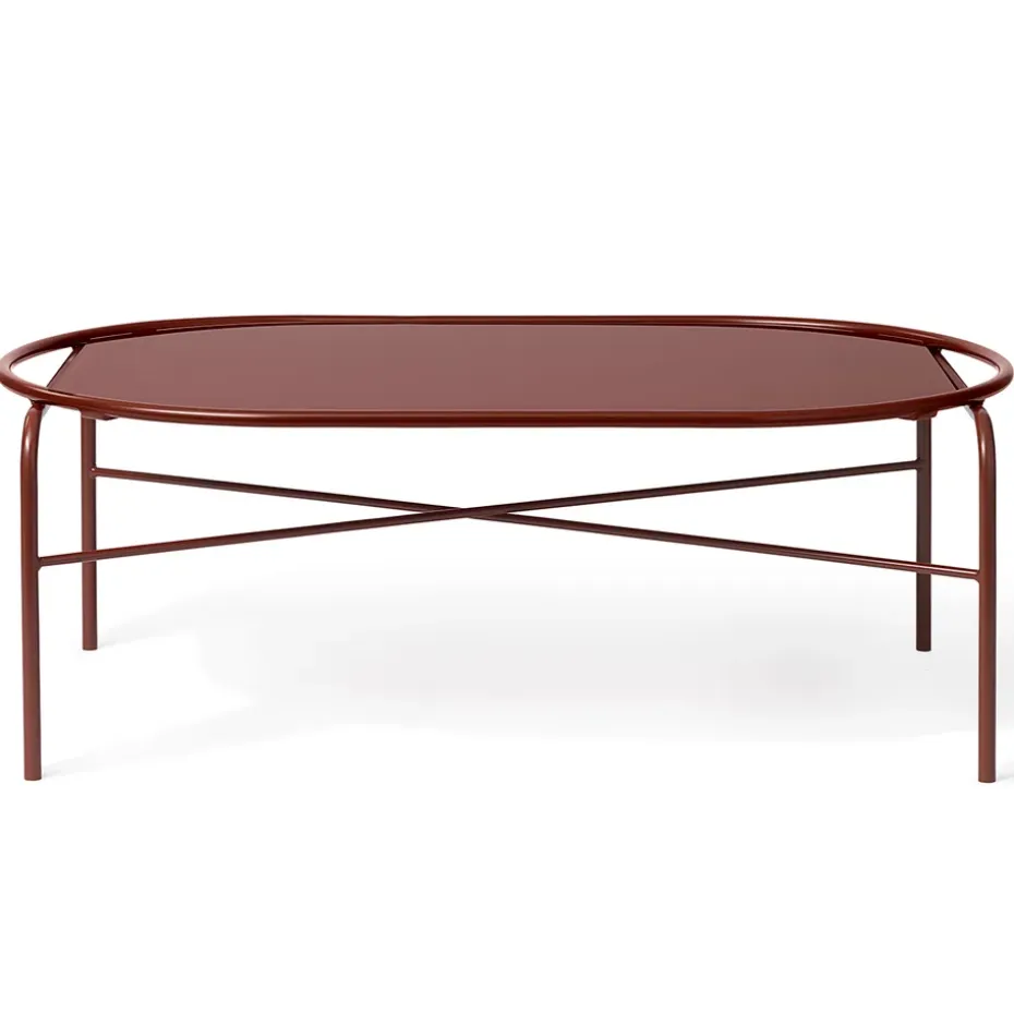 Table basse ovale Secant, Redish