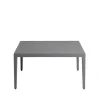 Table basse Santander 78x78x40 cm, Aluminium gris