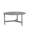 Table basse Twist large Ø90 cm, Fossil black-light grey