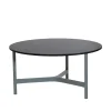 Table basse Twist large Ø90 cm, Dark grey-light grey