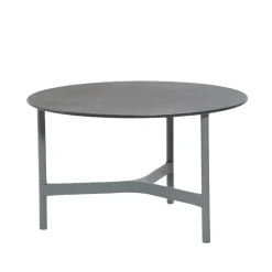 Table basse Twist medium Ø70 cm, Fossil black-light grey