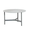 Table basse Twist medium Ø70 cm, Fossil grey-light grey