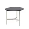 Table basse Twist small Ø45 cm, Dark grey-white