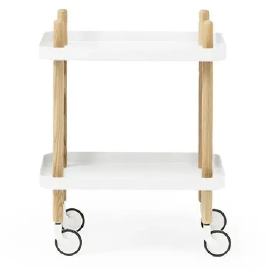 Table Block, blanc