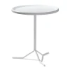Table Bong Ø40x72 cm, Blanc